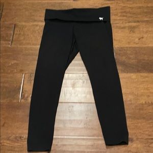 Pink fold over leggings.